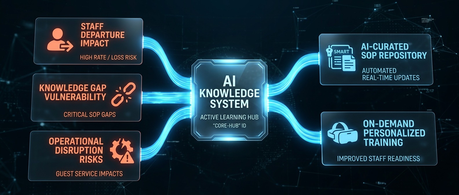 AlkunMedia - KI-gestütztes Mitarbeiter-Onboarding im Hotel: Wissensgraph mit vernetzten Prozessknoten